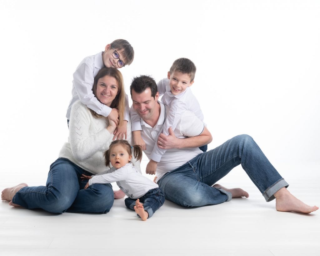 photo de famille studio de photographie nantes enfants